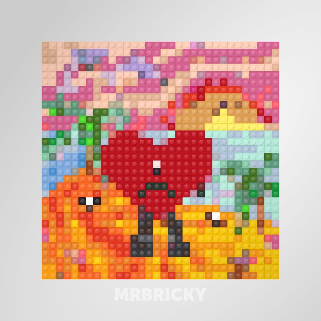 Bad Bunny - Un Verano Sin Ti - Brick art album cover display