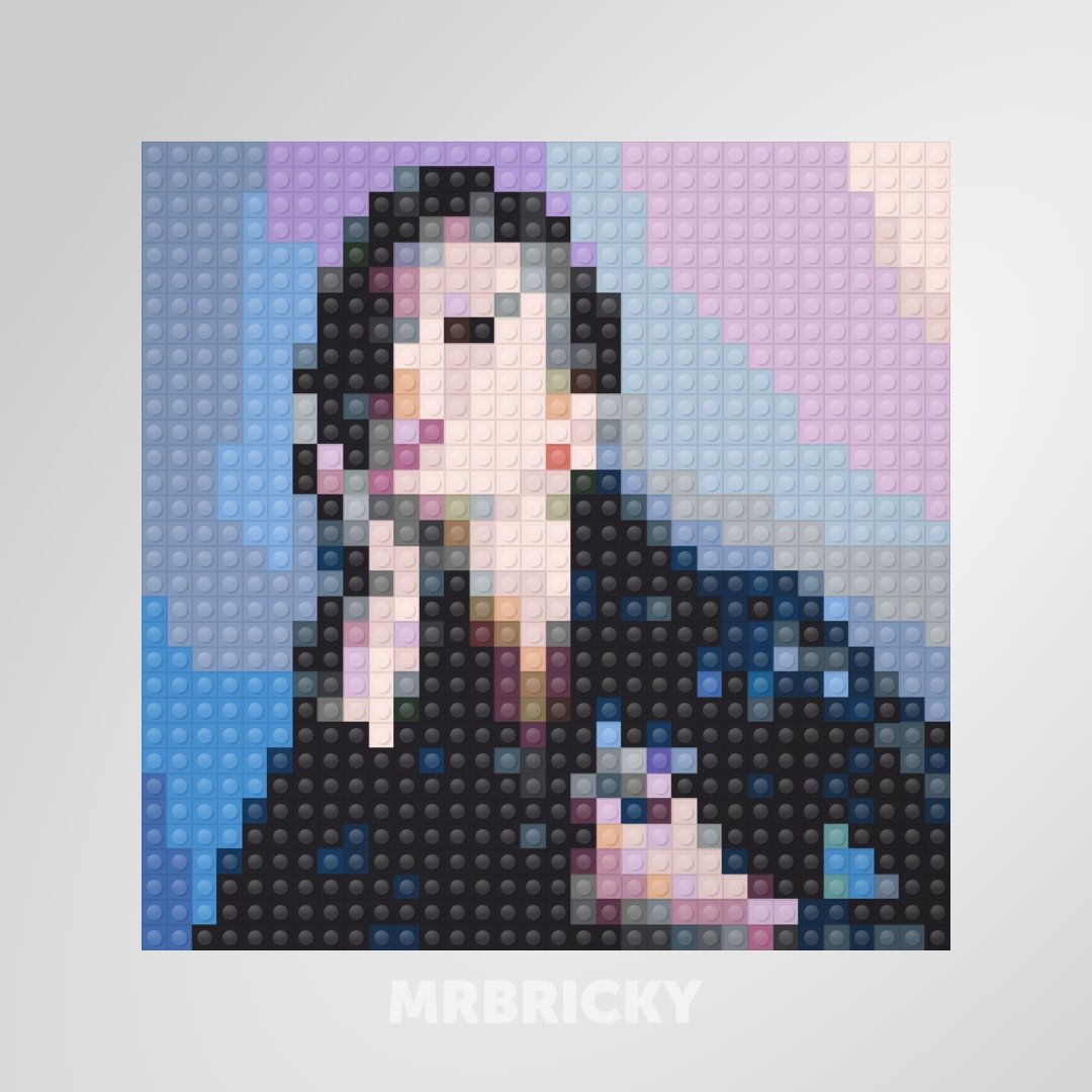 Dua Lipa - Dua Lipa (album) - Brick art album cover display
