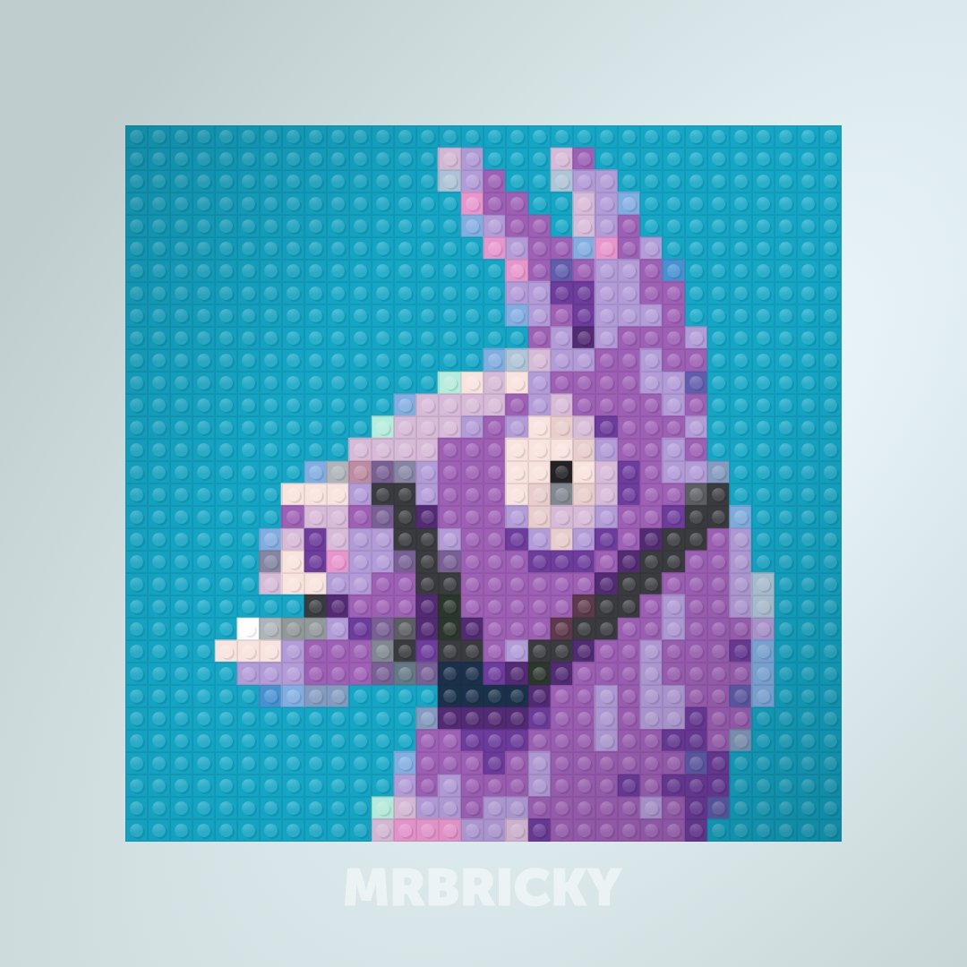 Fortnite - Llama - Brick art display