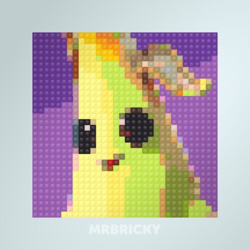 Fortnite - Peely - Brick art display