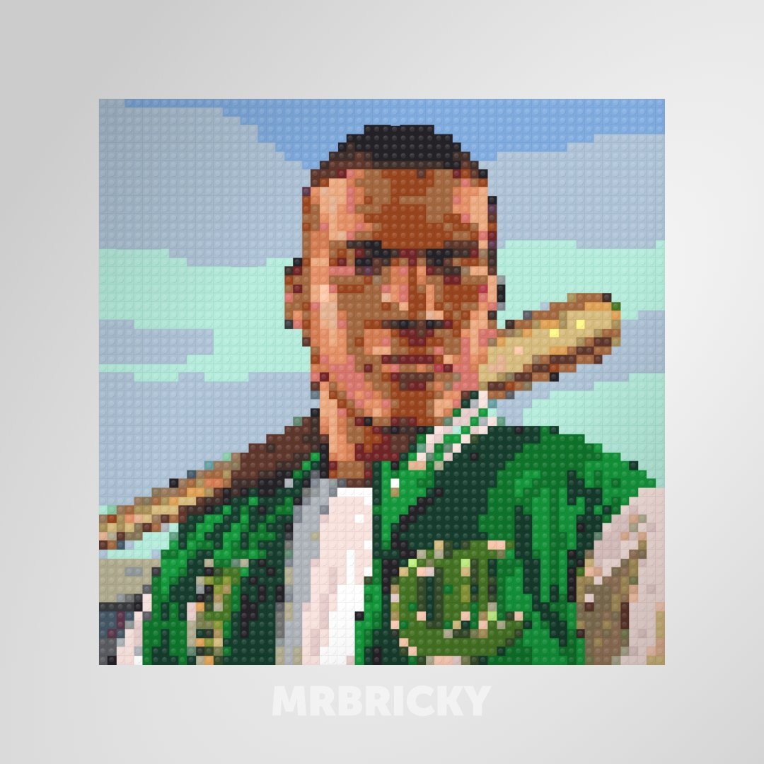 Grand Theft Auto - Franklin Clinton - Brick art display