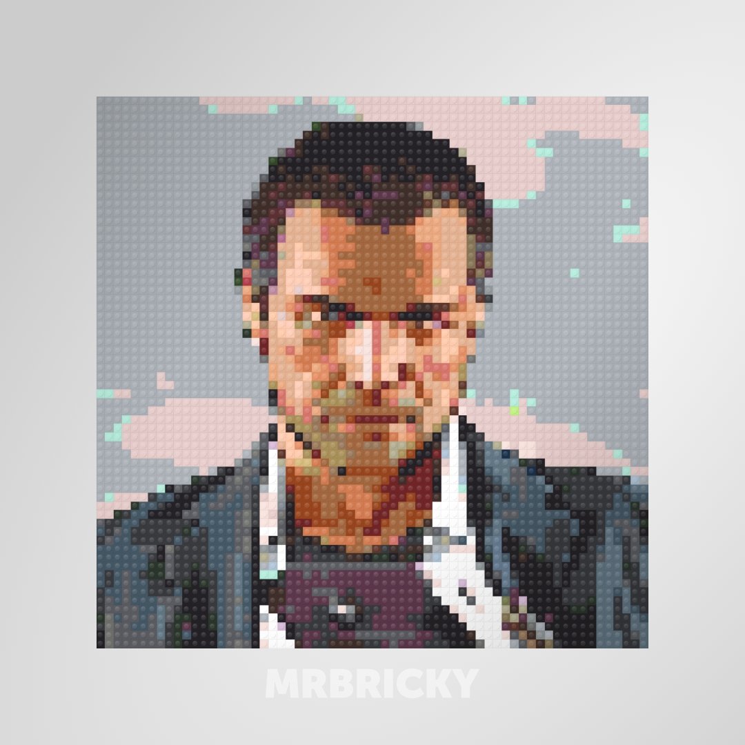 Grand Theft Auto - Michael de Santa - Brick art display