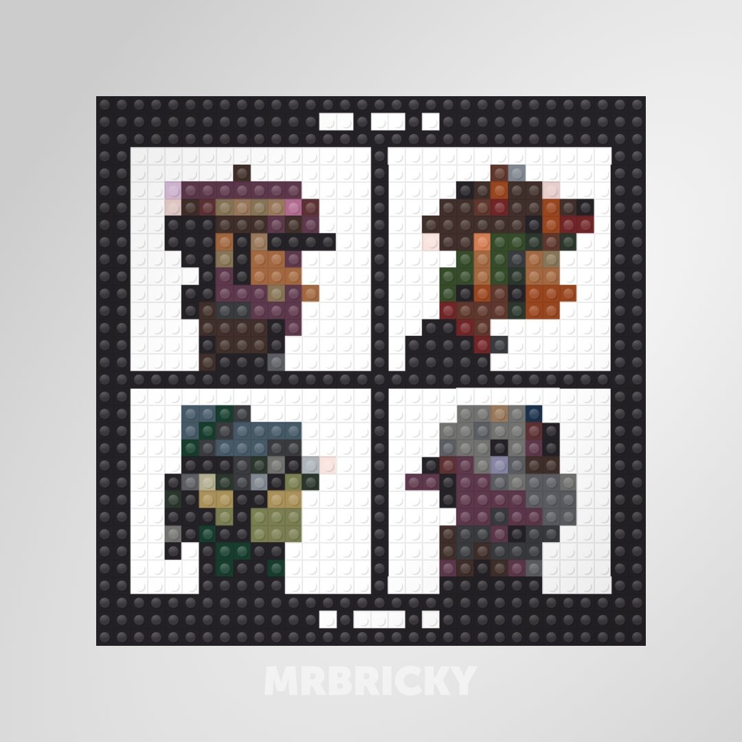 Gorillaz - Demon Days - Brick art album cover display