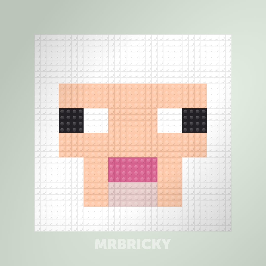 Minecraft - Sheep - Brick art display