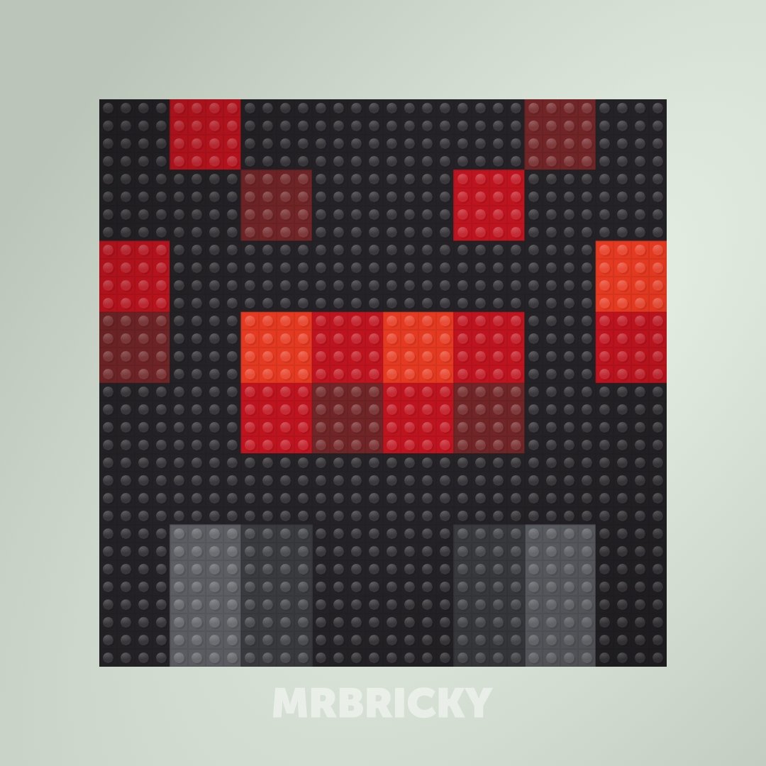 Minecraft - Spider - Brick art display