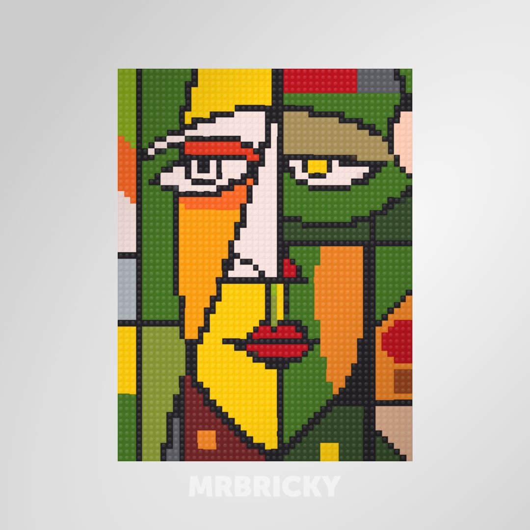 Picasso - Piece No. 14.64 - Brick art display