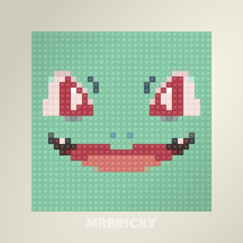 Pokémon - Bulbasaur - Brick art display
