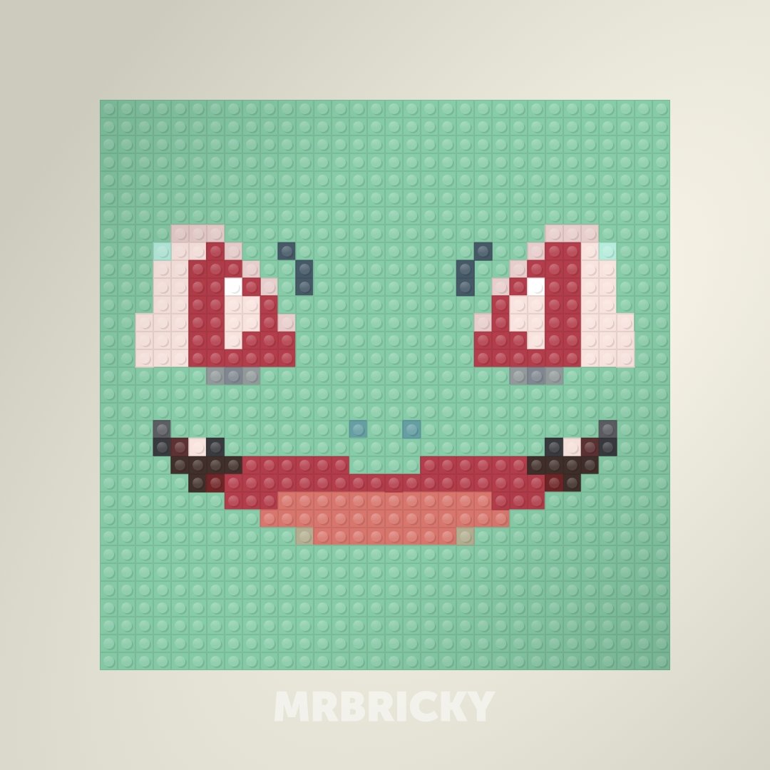 Pokémon - Bulbasaur - Brick art display