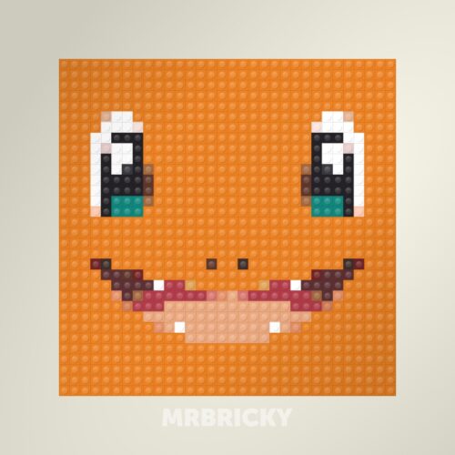 Pokémon - Charmander - Brick art display