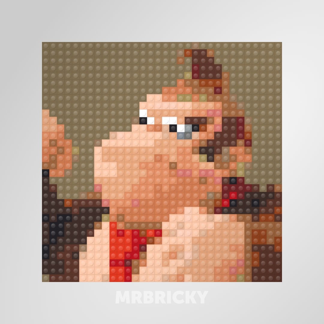 Super Mario - Donkey Kong - Brick art display