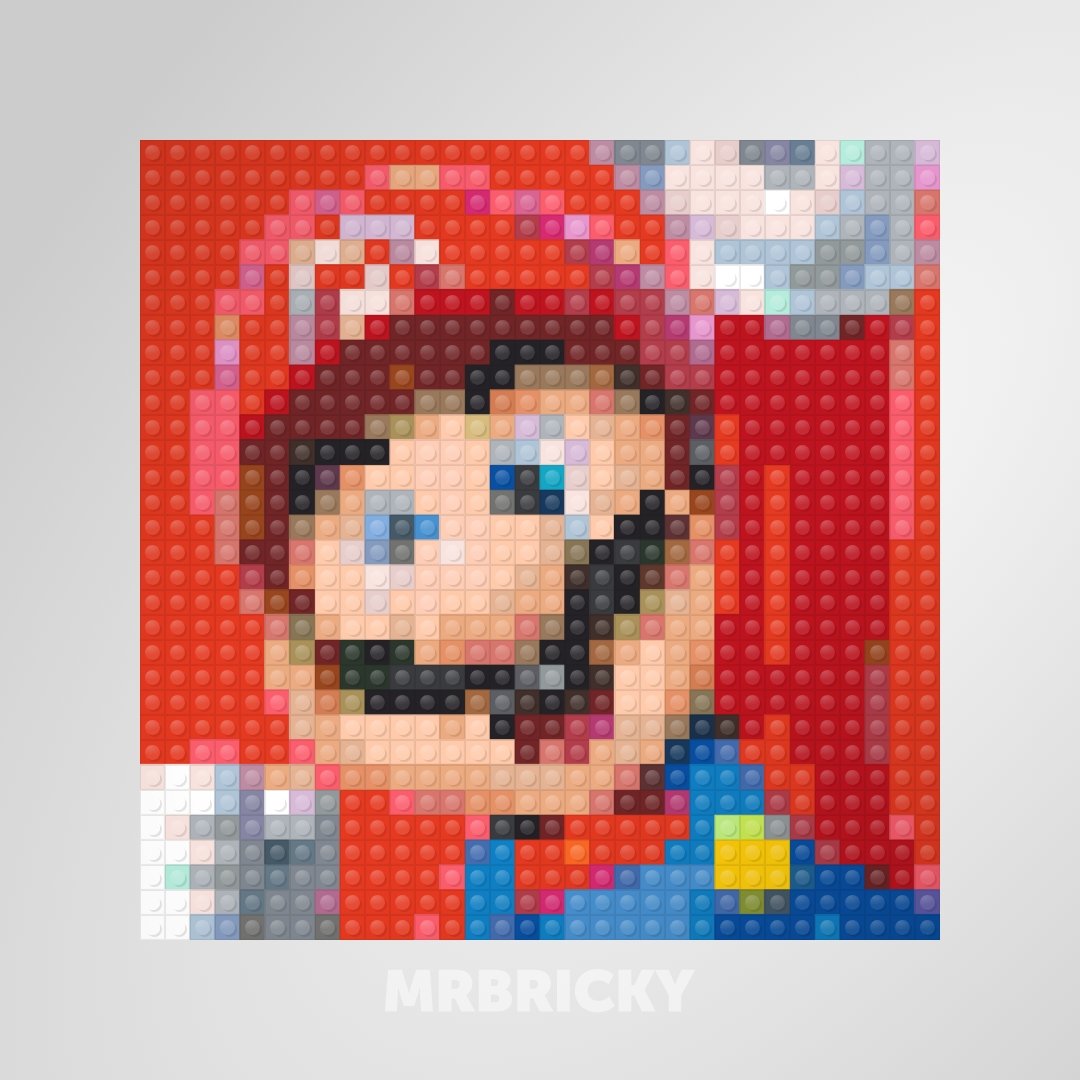 Super Mario - Mario - Brick art display