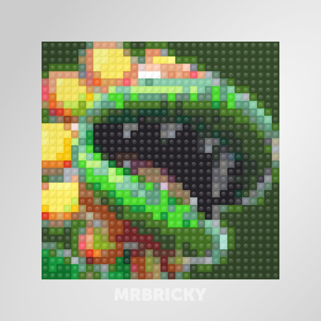 Super Mario - Petey Piranha - Brick art display