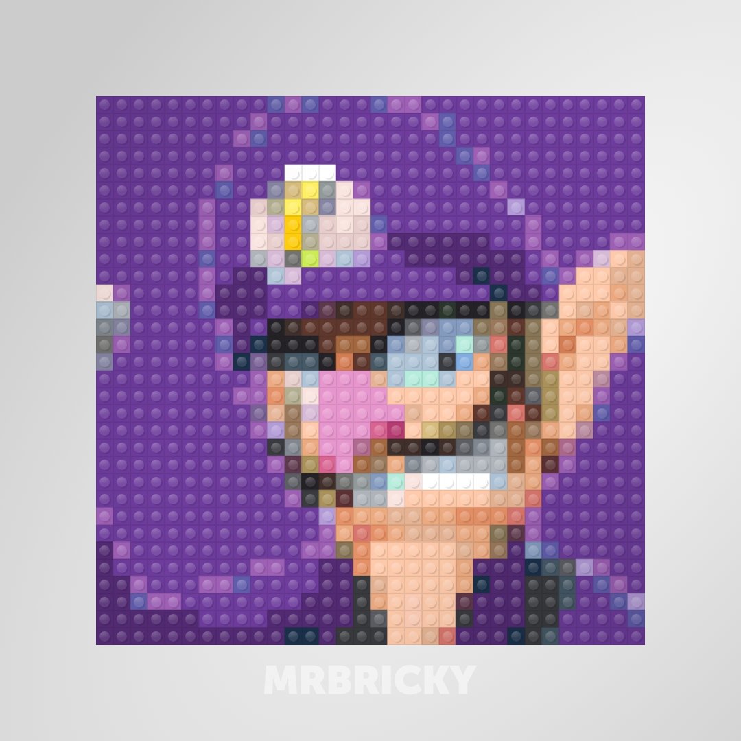 Super Mario - waluigi - Brick art display