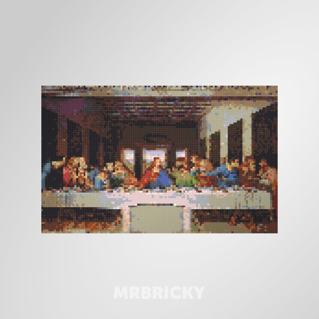 Leonardo da Vinci - The Last Supper - Brick art display