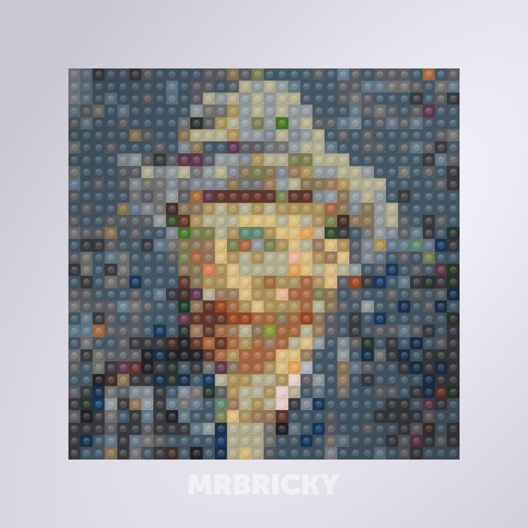 Vincent van Gogh - Self-portrait - Brick art display