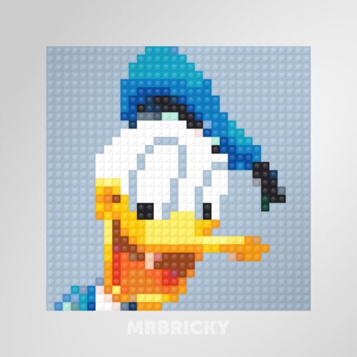 Donald Duck - Disney brick art