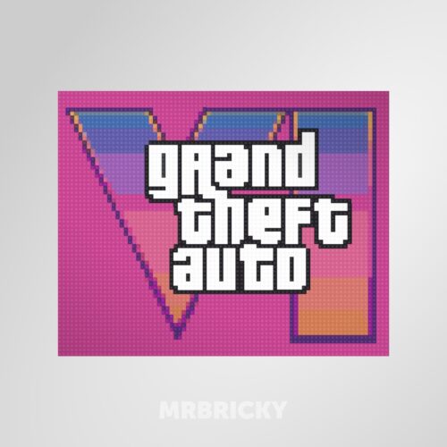 GTA 6 Lego brick display wallart