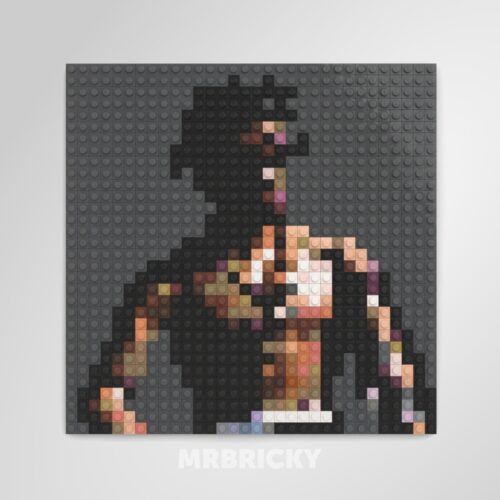 Travis Scott - Rodeo- Brick art album cover display