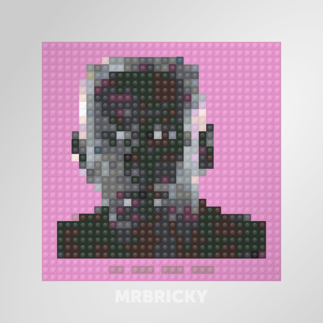 Tyler The Creator brick art display